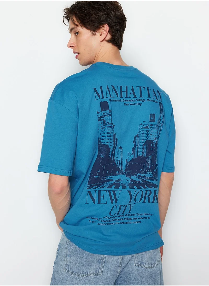 trendyol Graphic Print Crew Neck T-Shirt