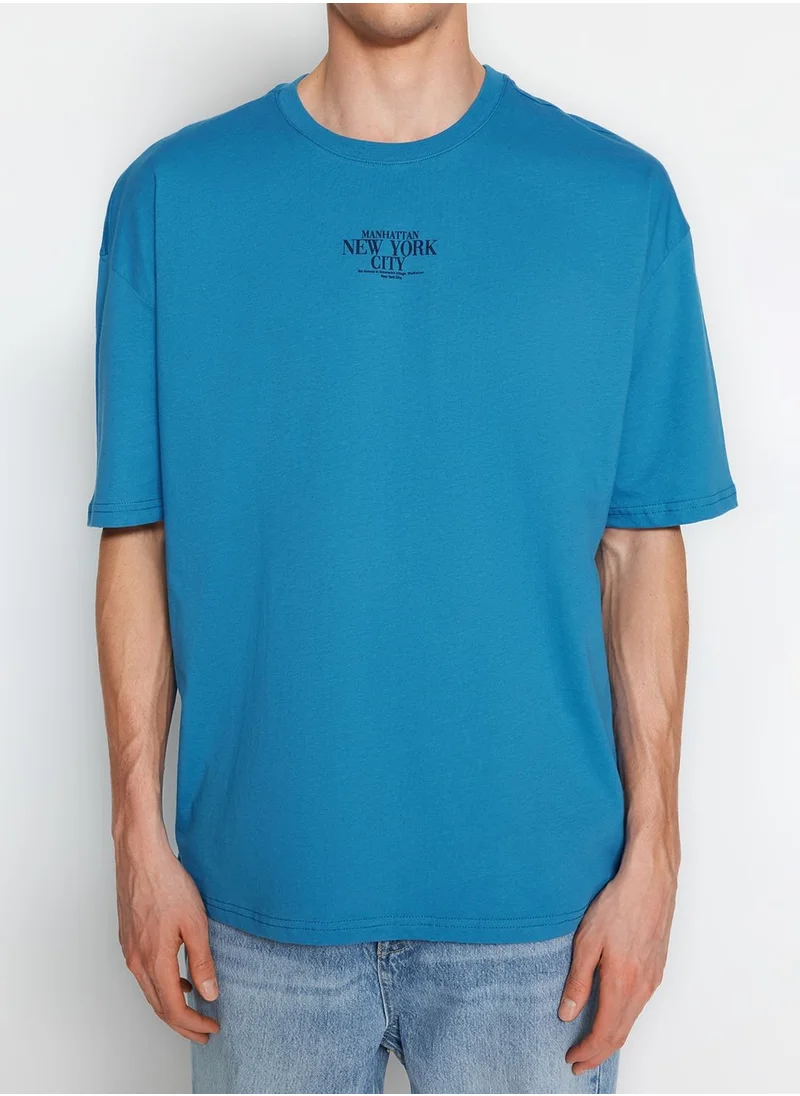 trendyol Graphic Print Crew Neck T-Shirt