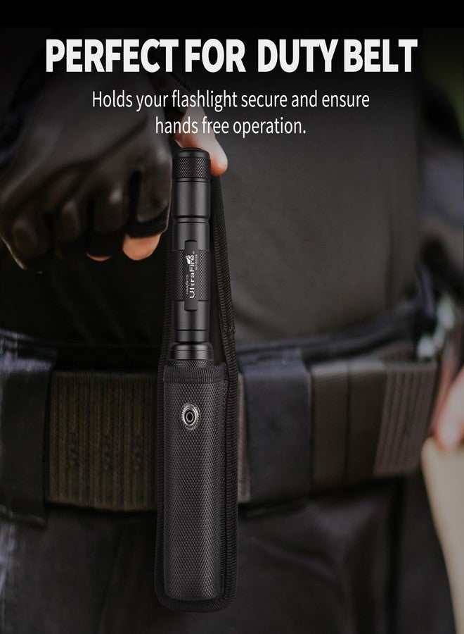 ULTRAFIRE WF-502B Tactical Flashlight with Holster, Single Mode 1000 Lumens LED Flashlight with Duty Belt Holster, Bright Small Flash Light - Image 3