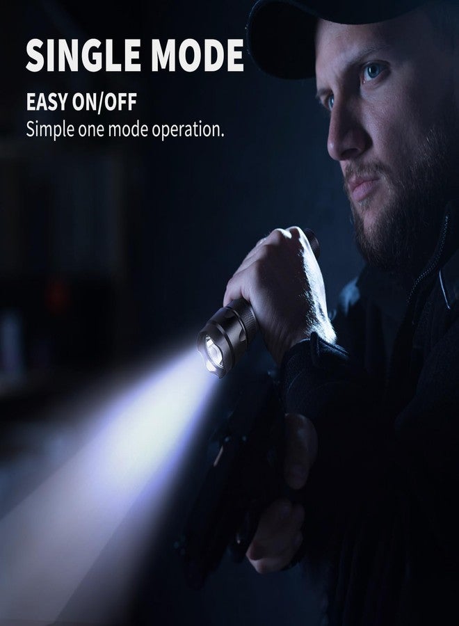 ULTRAFIRE WF-502B Tactical Flashlight with Holster, Single Mode 1000 Lumens LED Flashlight with Duty Belt Holster, Bright Small Flash Light - Image 4