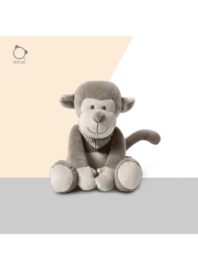 Soft Life New Brown Scarf Monkey Plush Toy  - Image 2