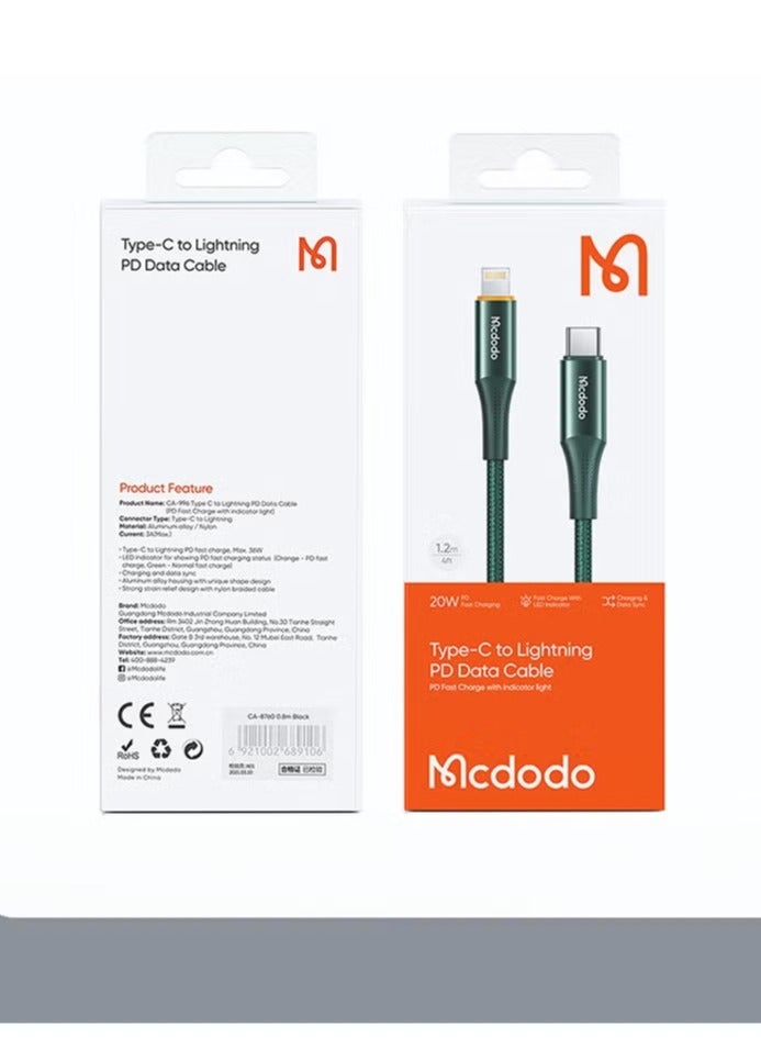 Mcdodo CA-9963 20W 1.8M Type-C to Lightning PD Data Cable - Image 3