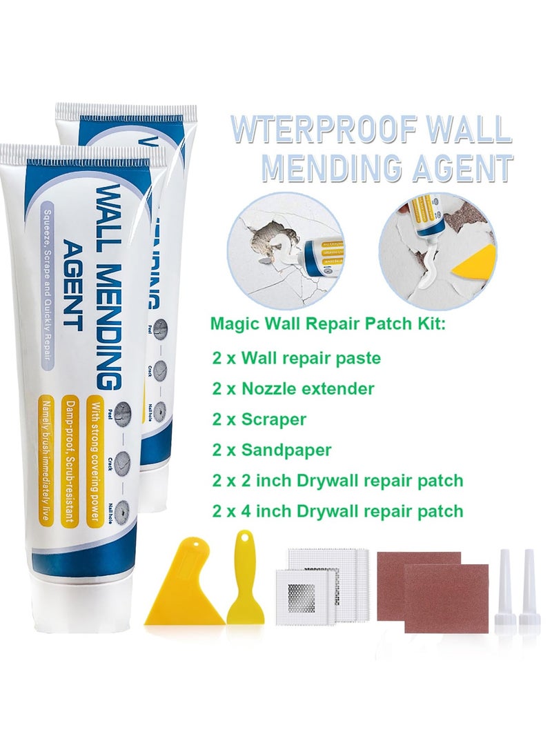 Drywall Repair Kit, 2 Pcs Wall Repair Patch Kit with Scraper, Wall Mending Agent Large Hole Drywall Patch, Easy to Fill Holes in Home Wall and Quick Repair Crack, Plaster Wall Repair - pzsku/ZA666C33B56E8EC8951DDZ/45/_/1698631676/1a93be94-15aa-4438-a94d-6eb4930c1ade