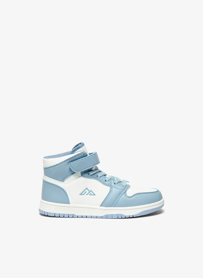 Oaklan by Shoexpress Girls Panelled High-Top Sports Shoes With Hook And Loop Closure