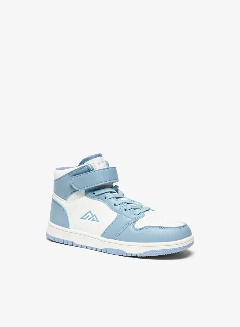 Oaklan by Shoexpress Girls Panelled High-Top Sports Shoes With Hook And Loop Closure