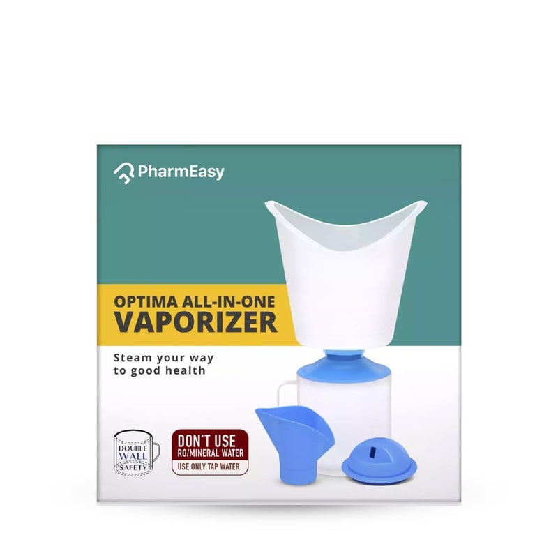PharmEasy PharmEasy Optima 3 in 1 Vaporizer Steamer for Cold Cough Face Mist vaporiser Inhaler Machine Best Suited for FacialSauna and Glowing Skin for Adults Kids 1 Year Warranty - Image 1
