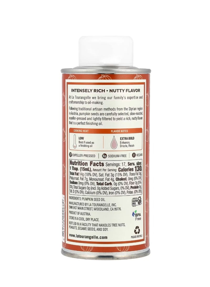 La Tourangelle Toasted Pumpkin Seed Oil 8.45 fl oz (250 ml)  - Image 2