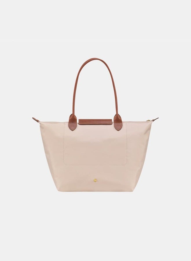 Longchamp women's classic fashion versatile large handbag shopping bag shoulder Bag handbag paper white - Image 4