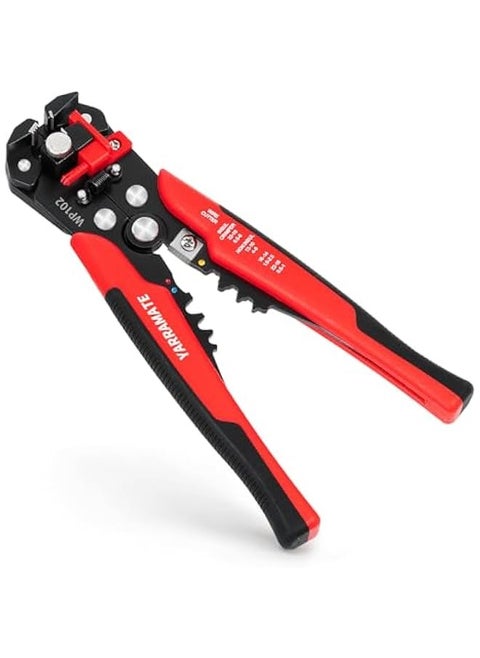 10-24 AWG Self Adjusting Wire Stripper/Wire Crimper/Wire Cutter - 3 in 1 Automatic Universal Wire Stripping Tool | Multifunctional Wire stripper and Crimping Tool, 8 Inch
