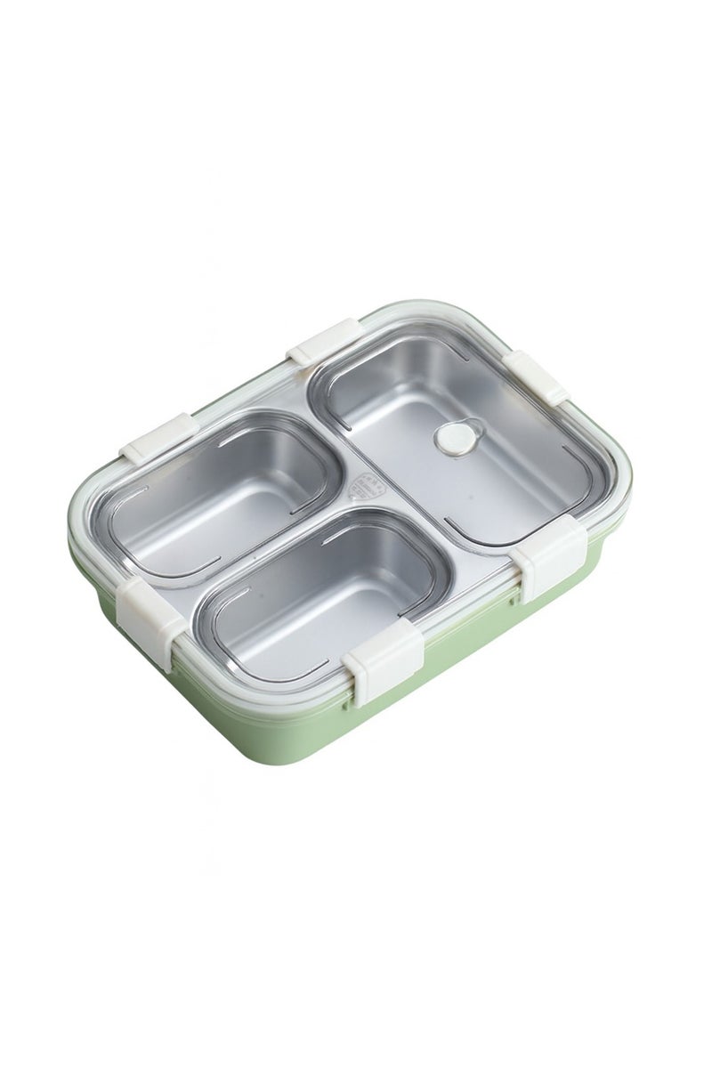 Laxson Eco-Friendly 3-Tier Stainless Steel Portable Lunch Box – 3 Compartments, Insulated, Leakproof, Microwavable, Thermos Warmer - Image 1