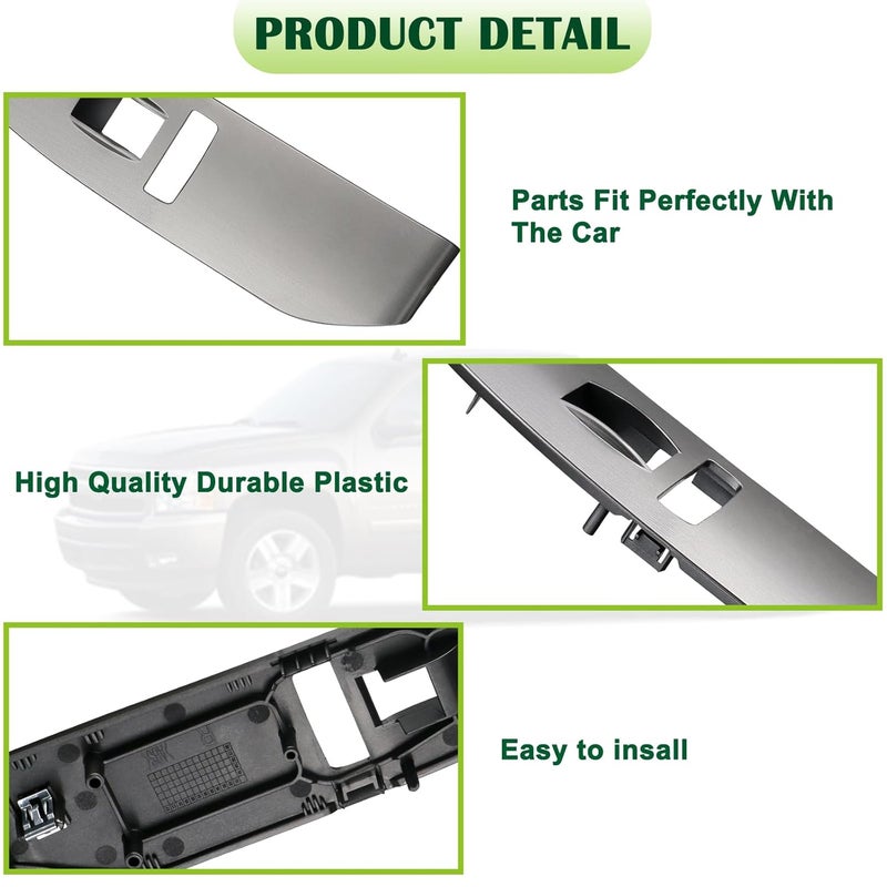 omoZone Window Switch Bezel Cover for 2007-2009 Chevy Suburban, Silverado, Tahoe, Avalanche, GMC Yukon XL - Image 4