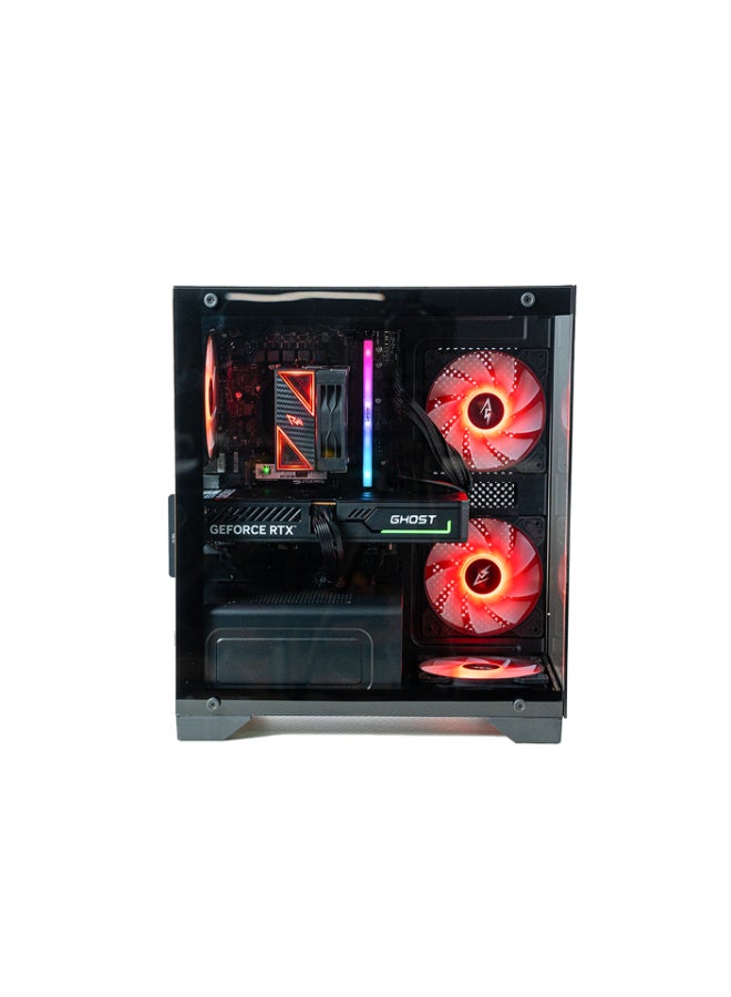 سيت أب ماستر كمبيوتر ألعاب بمعالج إنتل كور i5-12400F، ولوحة أم H610، وذاكرة وصول عشوائي دي دي ار 4 سعة 16 جيجابايت، وقرص اس اس دي سعة 500 جيجابايت، وبطاقة رسومات انيفيديا جي فورس ار تي اكس3050، ونظام تشغيل ويندوز 11 Pro، باللون الأسود - Image 4