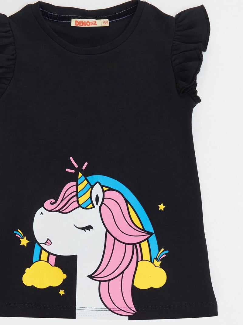 Denokids Unicorn Power Girls T-shirt Tights Set  - Image 5