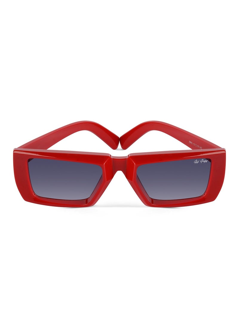 Woggles Red Pappy Lune Red Rectangle Sunglasses  - Image 2