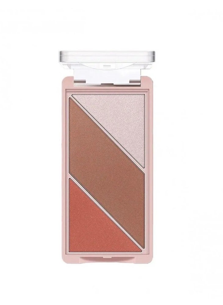 O.TWO.O Palette 3 in 1 Blush Highlighter Contour 03 - 10g - Image 1