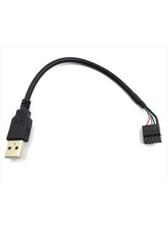 Duttek 9 pin USB Header to USB Cable, USB 2.0 Type A Male to Dupont 9 Pin Female Header Motherboard Cable Cord (AM to 9Pin 0.2M)(2 Pack)  - Image 5