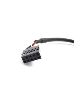 Duttek 9 pin USB Header to USB Cable, USB 2.0 Type A Male to Dupont 9 Pin Female Header Motherboard Cable Cord (AM to 9Pin 0.2M)(2 Pack)  - Image 4