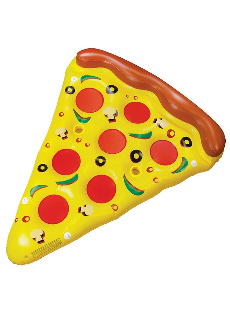 180cm Large Inflatable Pizza Slice Pool Floats PVC Swimming Pool Floating Bed Sea Mattress For Summer Party Beach Pool Fun Children Adults Water Toys Giant Pizza Slice Raft Lounge  - Image 3