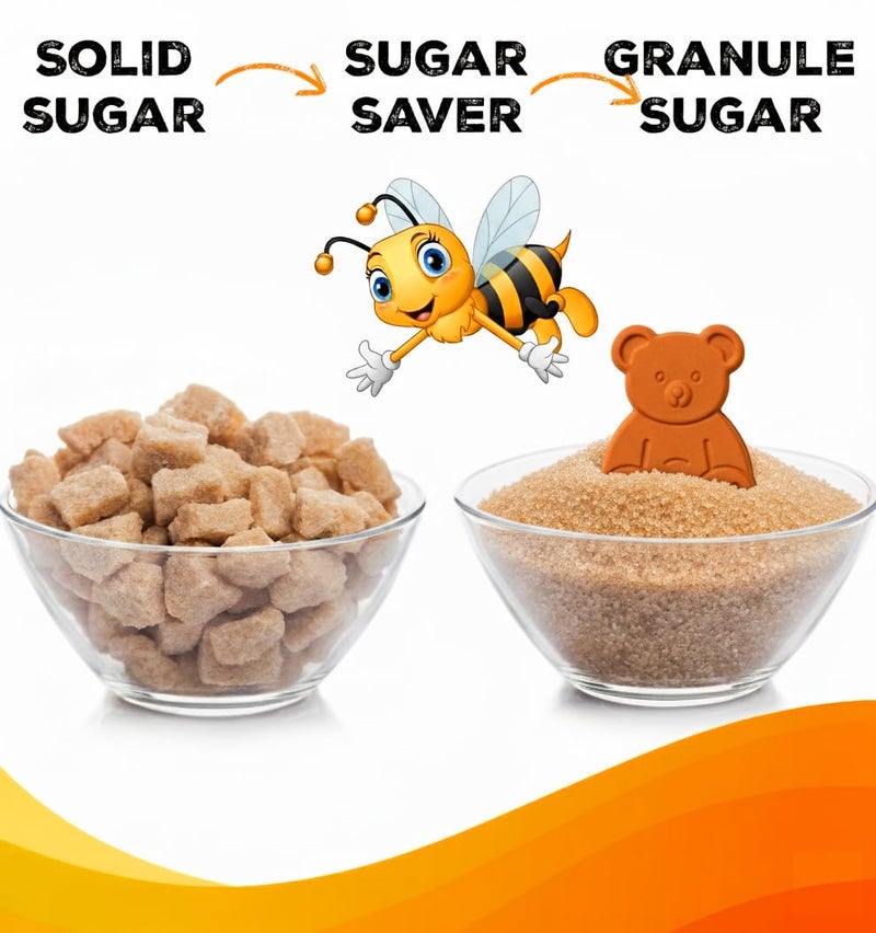 ENOLVO Brown Sugar Bear - Terra Cotta Brown Sugar Keeper & Brown Sugar Saver Disc, Reusable Terracotta Softener Stone to Keep Brown Sugar Soft in Container - 1 Pack - Image 5