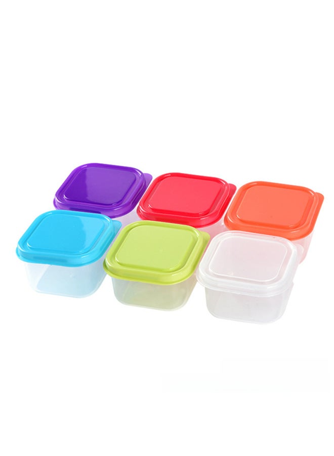 Baby Food Supplement Box Baby Mini Food Frozen Storage Sealed Box Portable Fresh-keeping Box ]-Specifications:Round Box-Color:Red  - Image 5