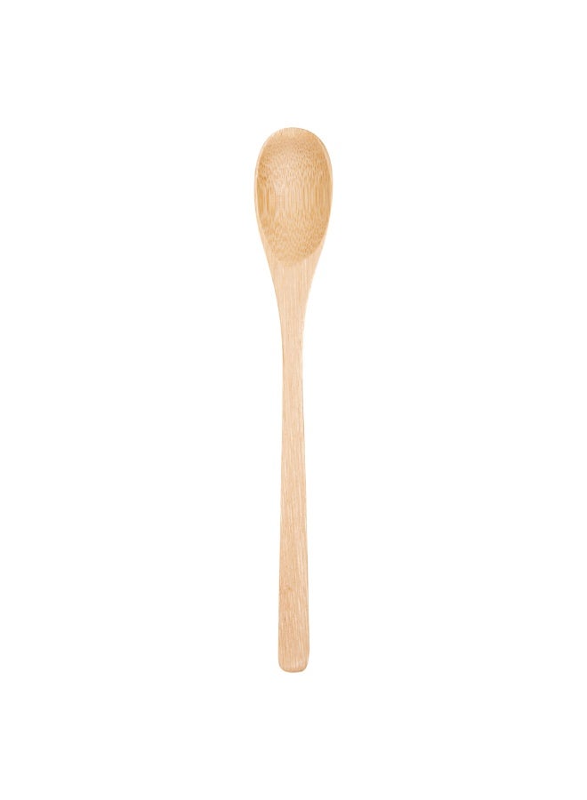 Restaurantware 8 Inch Disposable Bamboo Spoons, 100 Bamboo Spoons - Sustainable, Durable, Bamboo Eating Spoons, For Picnics, Birthdays, Catered Events And Weddings - Image 1