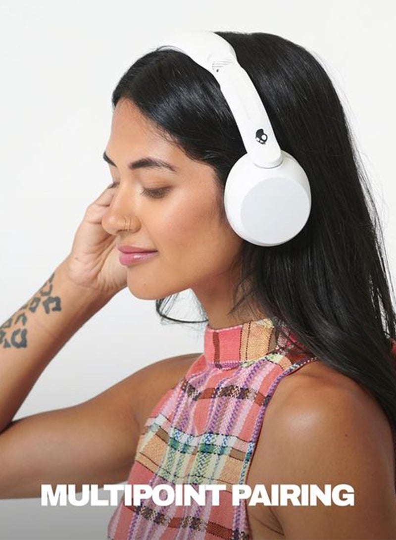 Skullcandy Icon 180 Wireless Bluetooth Over-Ear Fit Headphones with Up to 50 Hours Battery and Water Resistant, Bone Bone - Image 5