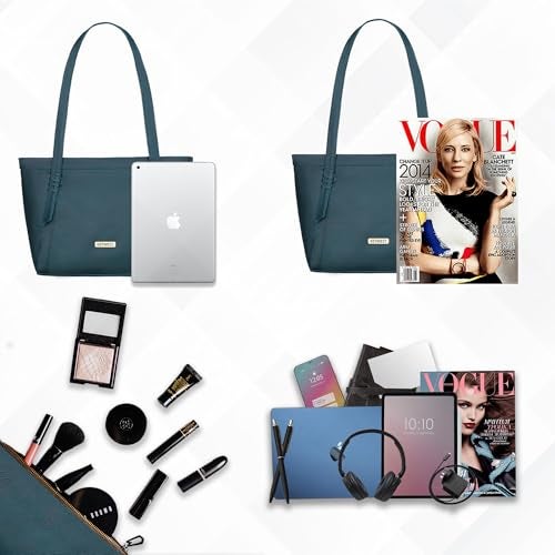 Keywest Women's Vintage Satchel Tote Handbag for Women | Ladies purse | Stylish Shoulder Bag | Gift For Woman | Blue - Image 4
