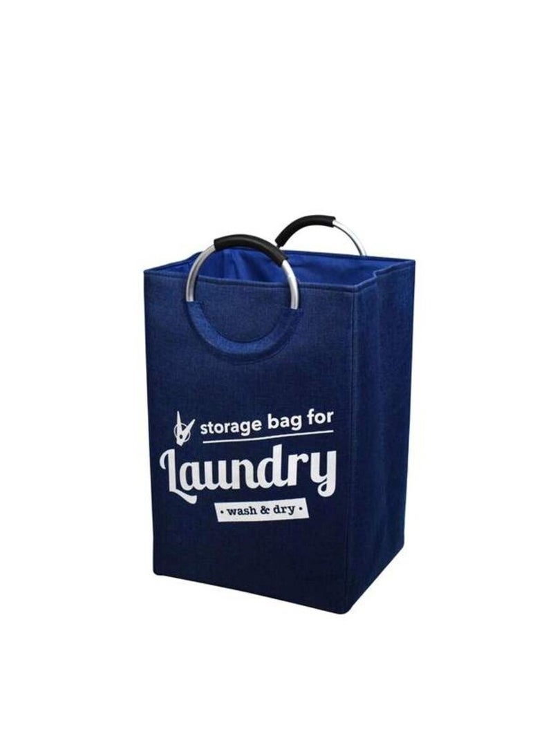 دبيلو تي- إيزي كير سلة غسيل مطبوعة LB1004 باللون الأزرق - Image 2