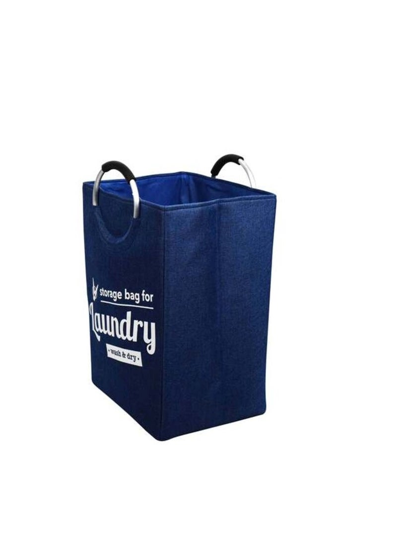 دبيلو تي- إيزي كير سلة غسيل مطبوعة LB1004 باللون الأزرق - Image 3