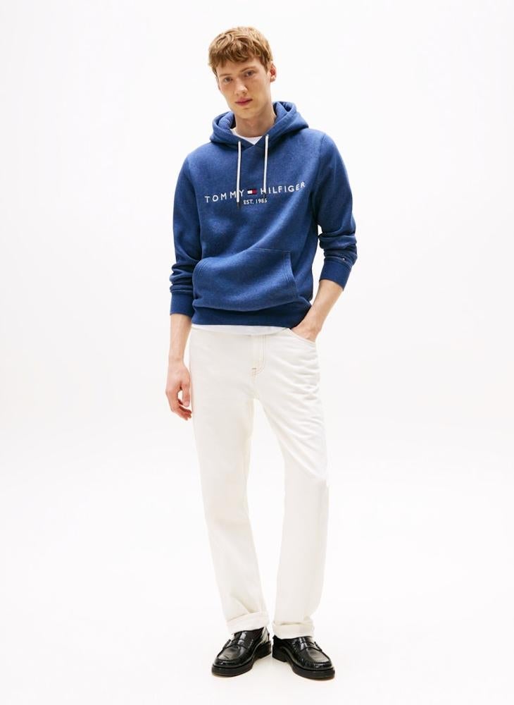 TOMMY HILFIGER Flex Fleece Logo Embroidery Hoody - Image 4