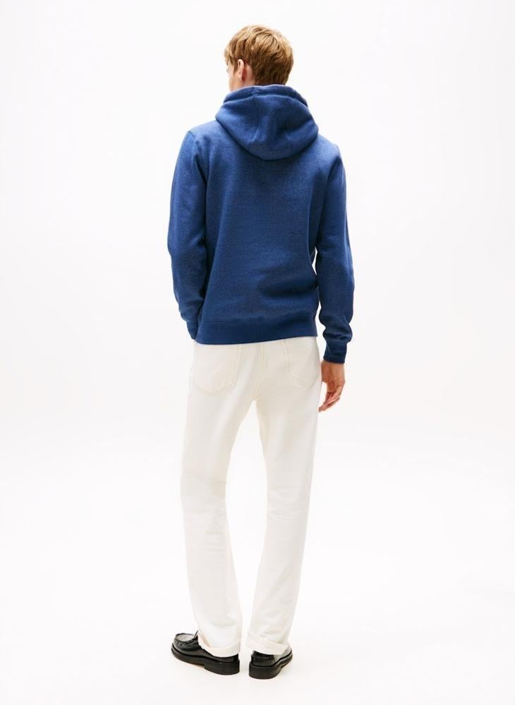 TOMMY HILFIGER Flex Fleece Logo Embroidery Hoody - Image 2