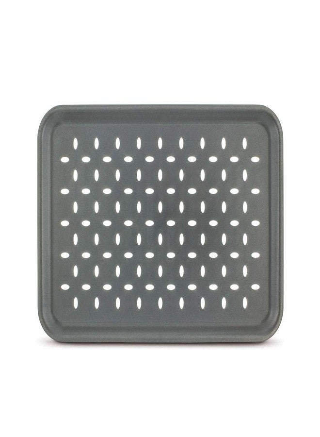 Freelance Anti Slip Serving Tray - 34 x 24 cm - Grey - Non-Slip Rubber Surface, Break-Resistant - Versatile Anti Skid PP Plastic Kitchen & Dining/Coffee Table Trays for Breakfast/Food/Tea - Image 1