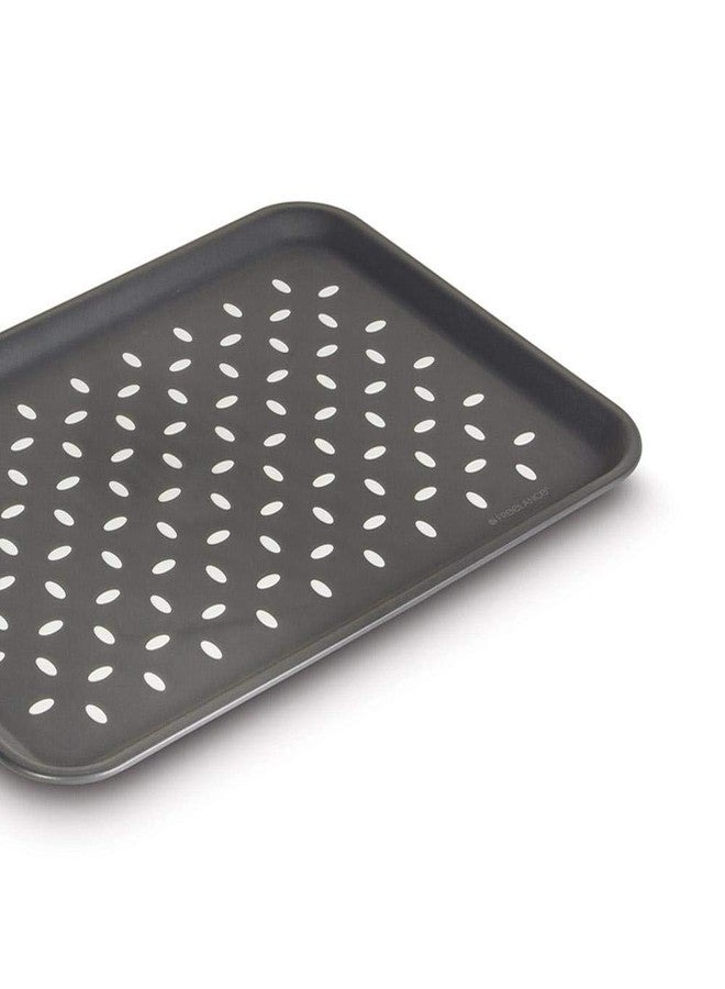 Freelance Anti Slip Serving Tray - 34 x 24 cm - Grey - Non-Slip Rubber Surface, Break-Resistant - Versatile Anti Skid PP Plastic Kitchen & Dining/Coffee Table Trays for Breakfast/Food/Tea - Image 2