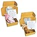Roioiow 2Pack My Little Worry Bear Plush Teddy with Greeting Card and Box Emotional Support Relationship Gift for Friends Family Colleagues - Image 2