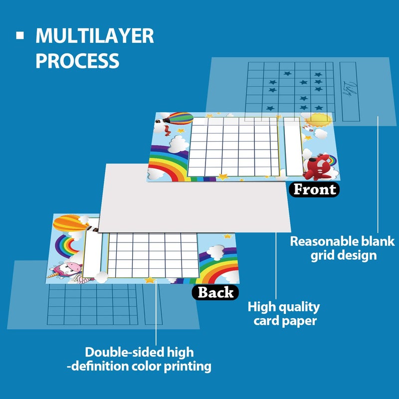 Outus 122-Piece Sticker Set: Incentive & Chore Chart for Kids with 1760 Colorful Star Stickers - Image 2