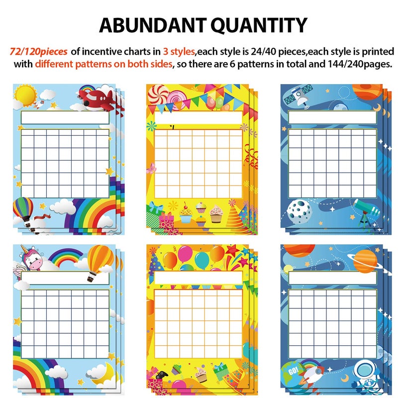 Outus 122-Piece Sticker Set: Incentive & Chore Chart for Kids with 1760 Colorful Star Stickers - Image 4