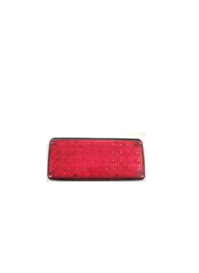 ABRONN Small Red Strobe Light Square (Without Frame) – 4x7 Inches, High-Intensity LED Emergency Light, Warning Light for Vehicles, Trucks, Construction, Waterproof, Durable, Easy Installation, (2PCS) 