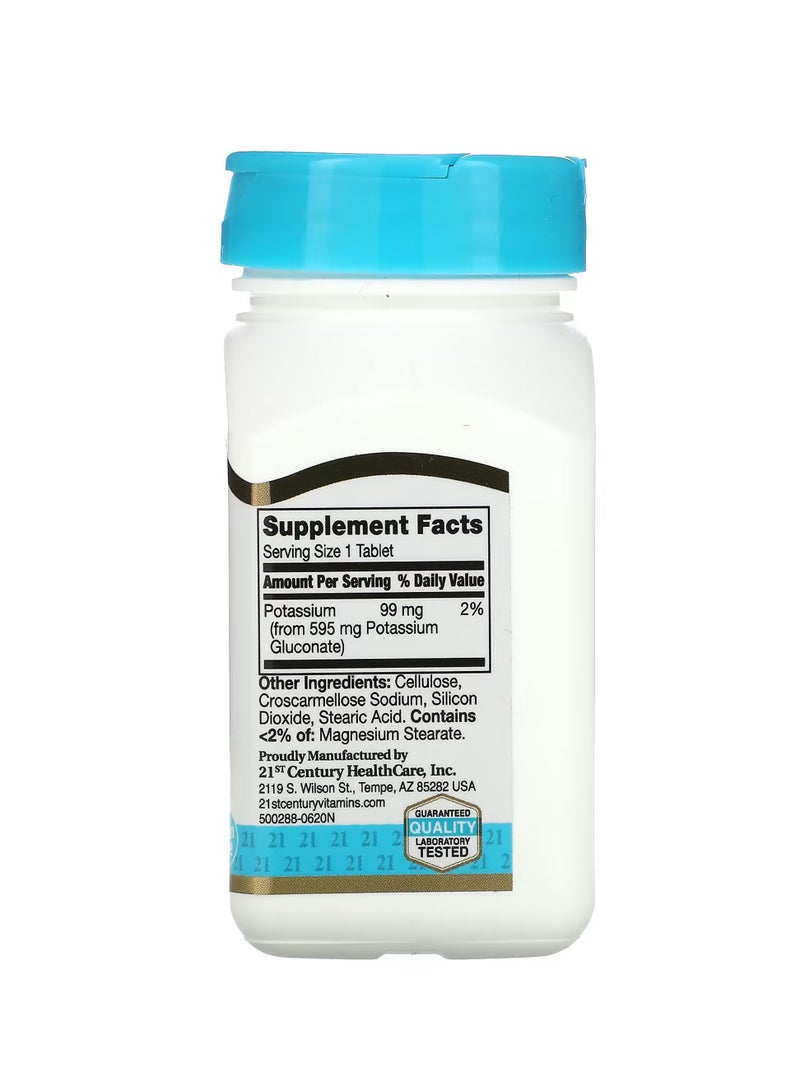 21st Century Potassium Gluconate Dietary Supplement 595mg - 110 Tablets - Image 2
