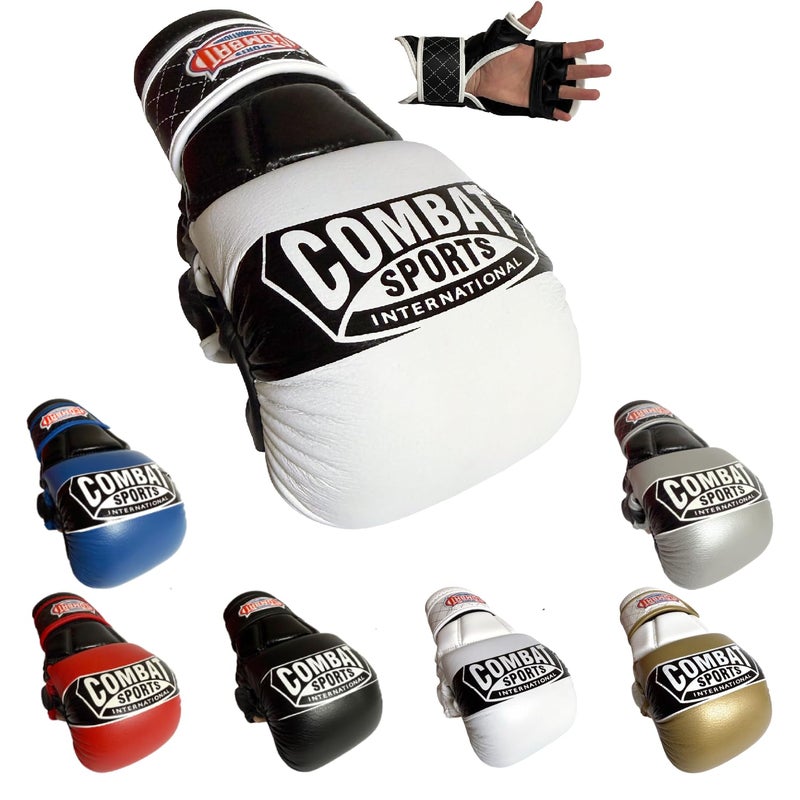 Combat Sports Max Strike MMA Training Gloves, Open Palm Fingerless Gloves for MMA, Muay Thai, and Kickboxing - Image 1