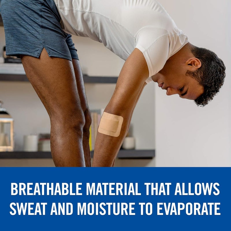 Nexcare Ultra Stretch Adhesive Pads, Flexible Bandages, 3 x 4 in, 4 Count - Image 4