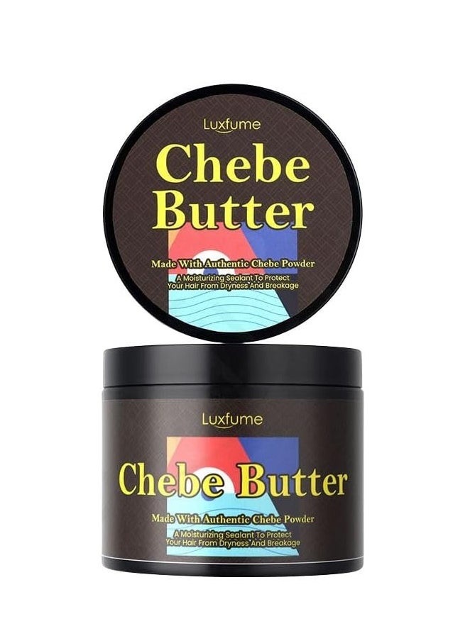 Luxfume - hebe Hair Butter, Organic Hair Growth Products Made With Chebe Powder, Castor Oil, Shea Butter, For Split Ends Treatment, Nourishing Vegan Afro Hair Products Oil For All Hair Types 102g - Image 1