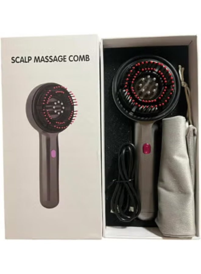 ELTRAZONE Hair Massager Scalp Massager – Multi-Function Electric Scalp Massage Comb for Hair Growth, Hair Oil Diffuser, 2-in-1 Hair Brush & Head Massager with 3 Modes, Stimulates Scalp, Relieves Stress, Reduces Dandruff, Improves Hair Health – Grey Edition for Men and Women in UAE - Image 3