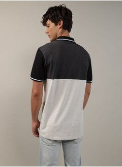 AE Colorblock Logo Flex Pique Polo Shirt