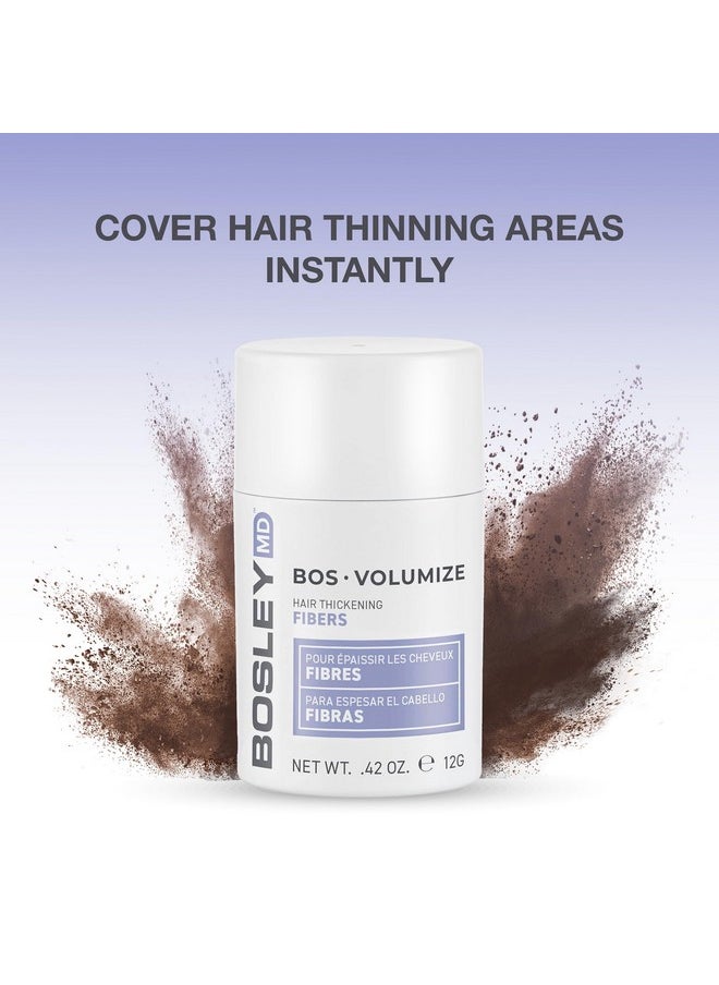 BOSLEYMD BosleyMD Professional Strength Hair Thickening Fibers, Dark Brown, 0.42 Ounce (Pack of 1)  - Image 2