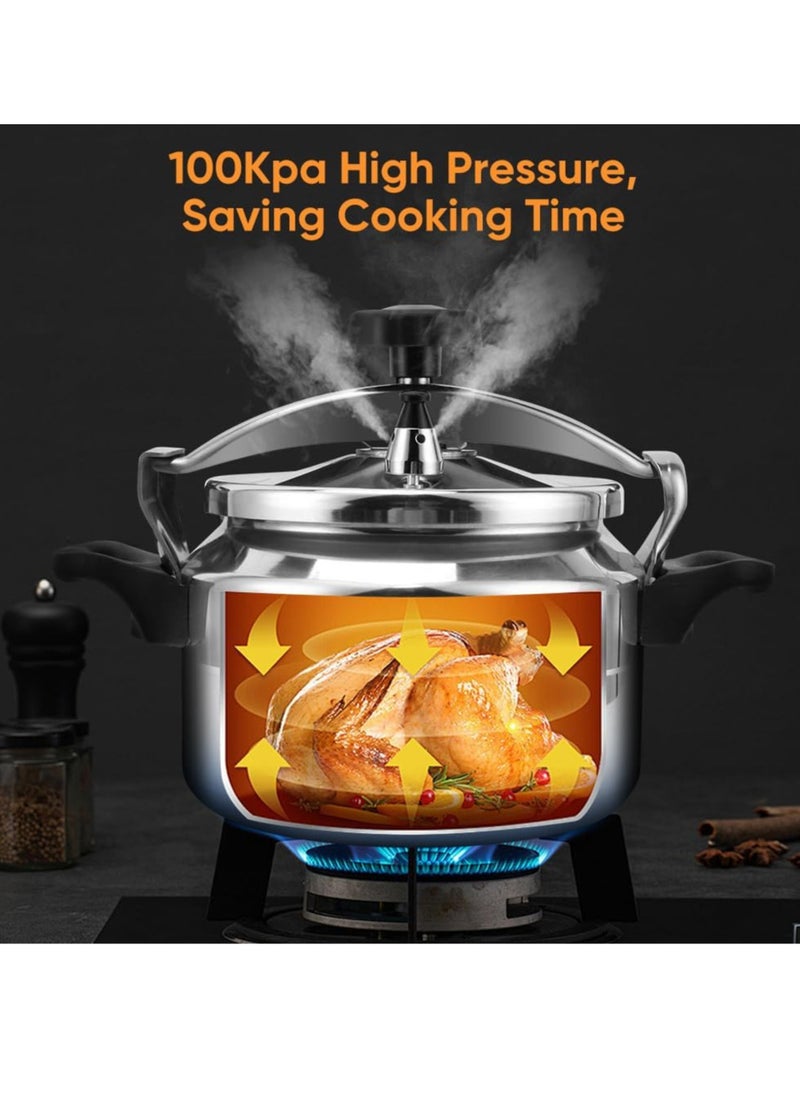 Microplus - 7L Aluminium Pressure Cooker | Pressure Pot | Arabic Cooker | Silver | PS-626 - Image 1