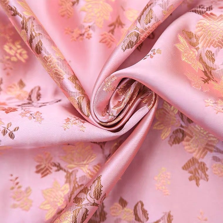 114 Nylon Brocade Jacquard Fabric Stars Small Grass Flower Pillow Cushion Handmade Fabric Diy Cheongsam Fabric - Image 5