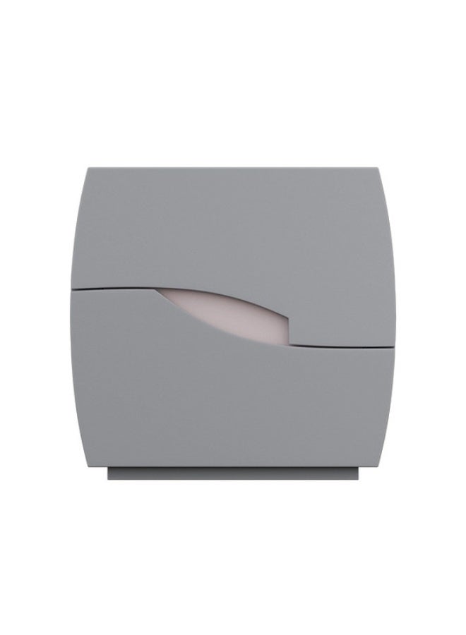 YI ONE Bedside Cabinet – Stylish Grey Wooden Side Table with 2 Drawers, Curved Modern Design Bedside Table for Bedroom, 500×418×475 mm - Image 4