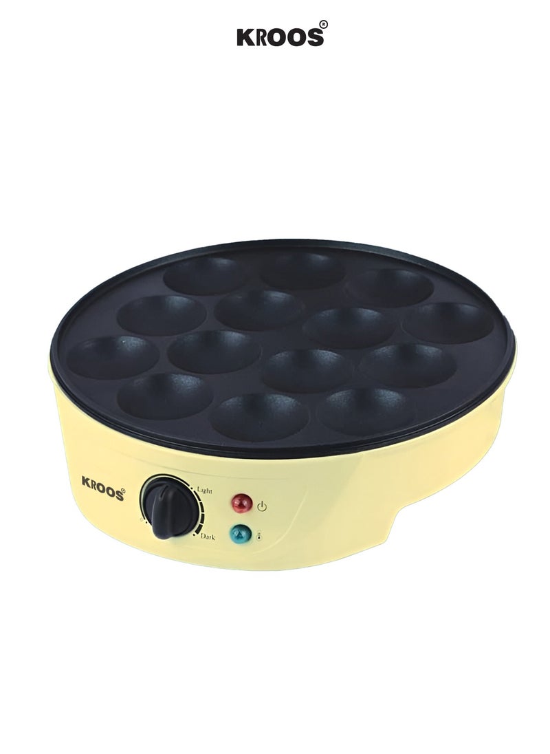 KROOS 14-Burner Mini Pancake Maker KR-5315 High Efficiency Eco-friendly and Suitable in terms of electricity use 