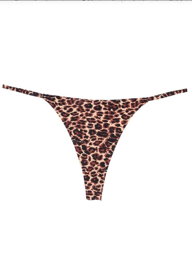 Take Two Brown Leopard Print Thong Brief - Image 4