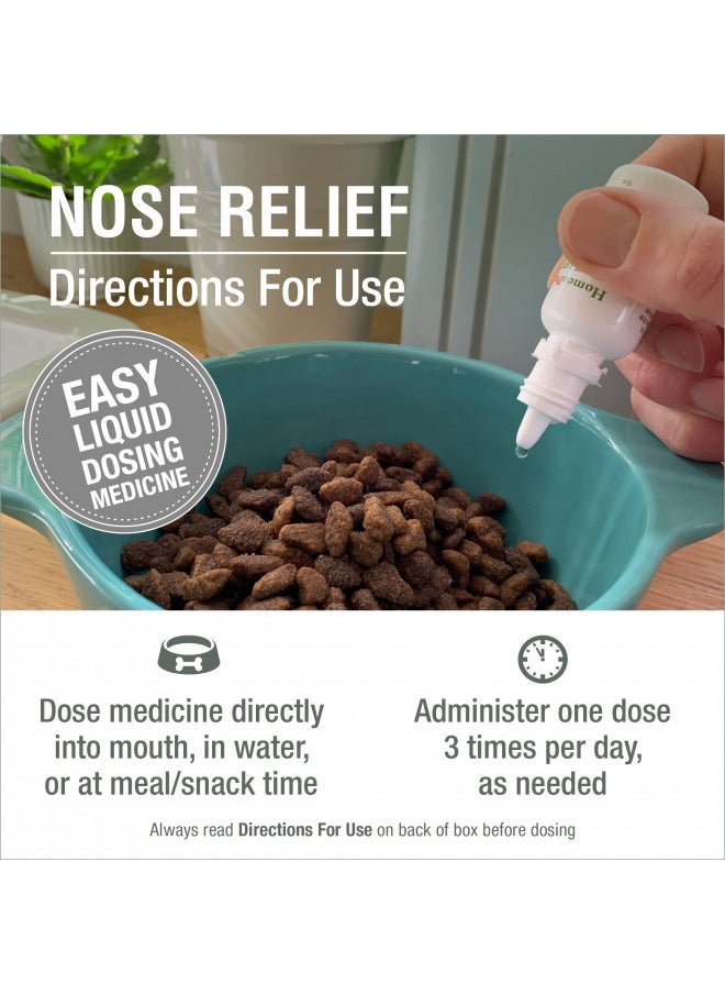 HomeoPet - HomeoPet Nose Relief, Natural Sinus Relief for Pets, 15 Milliliters - Image 1